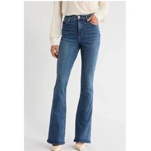 Veronica Beard Beverly High Rise Skinny Flare Jeans Bright Blue Pants Women's 29
